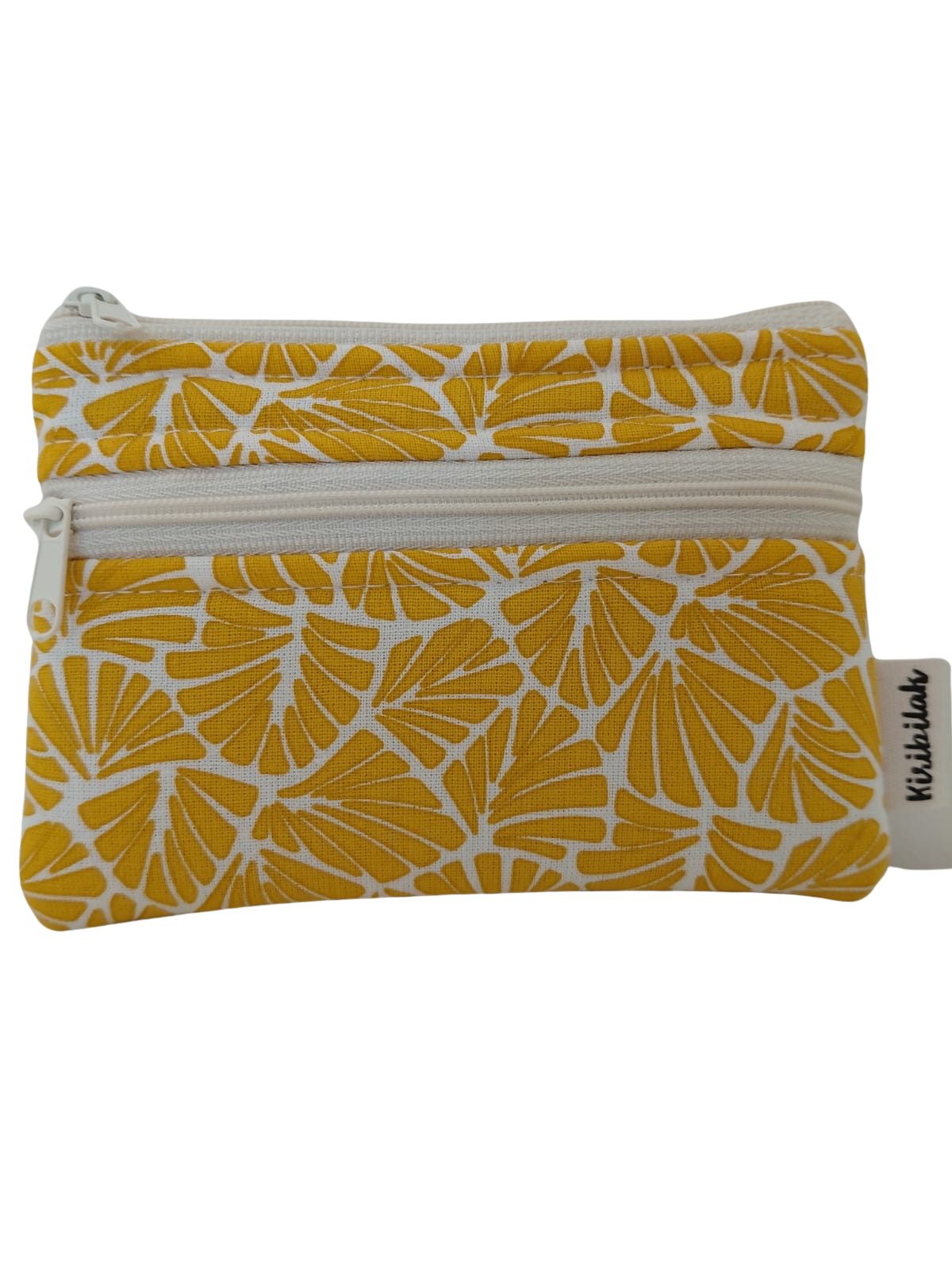 Cartera acolchada concha amarilla