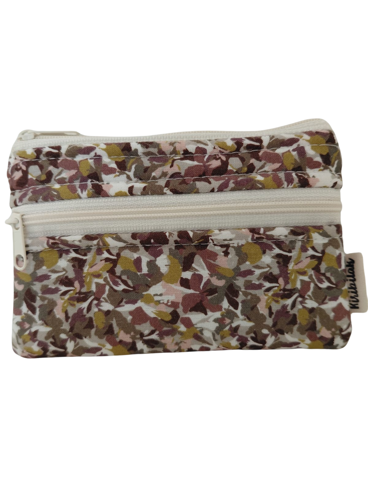 Cartera acolchada estampada