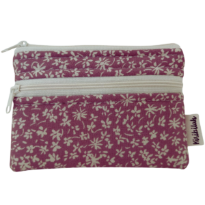 Cartera acolchada flores crudas